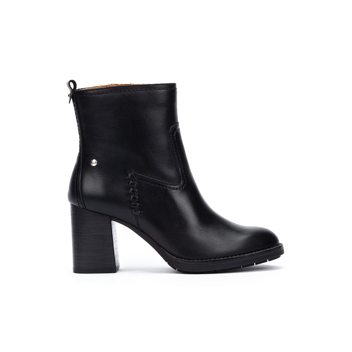 Bottines à talon cuir Palencia black, PIKOLINOS