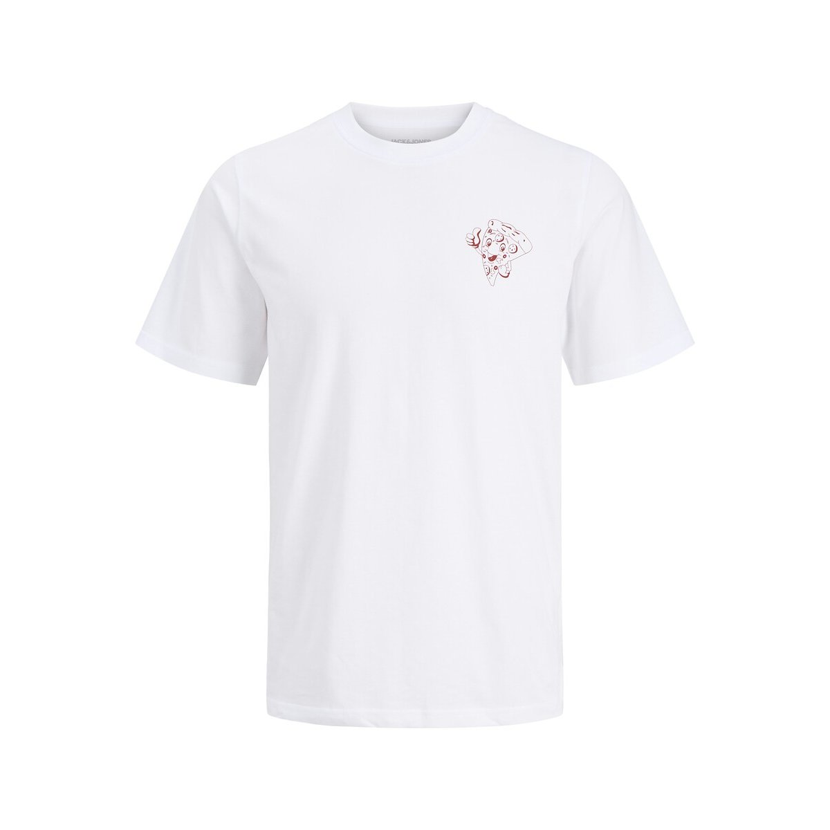 T-shirt com logótipo gráfico atrás, BREWY branco, JACK & JONES