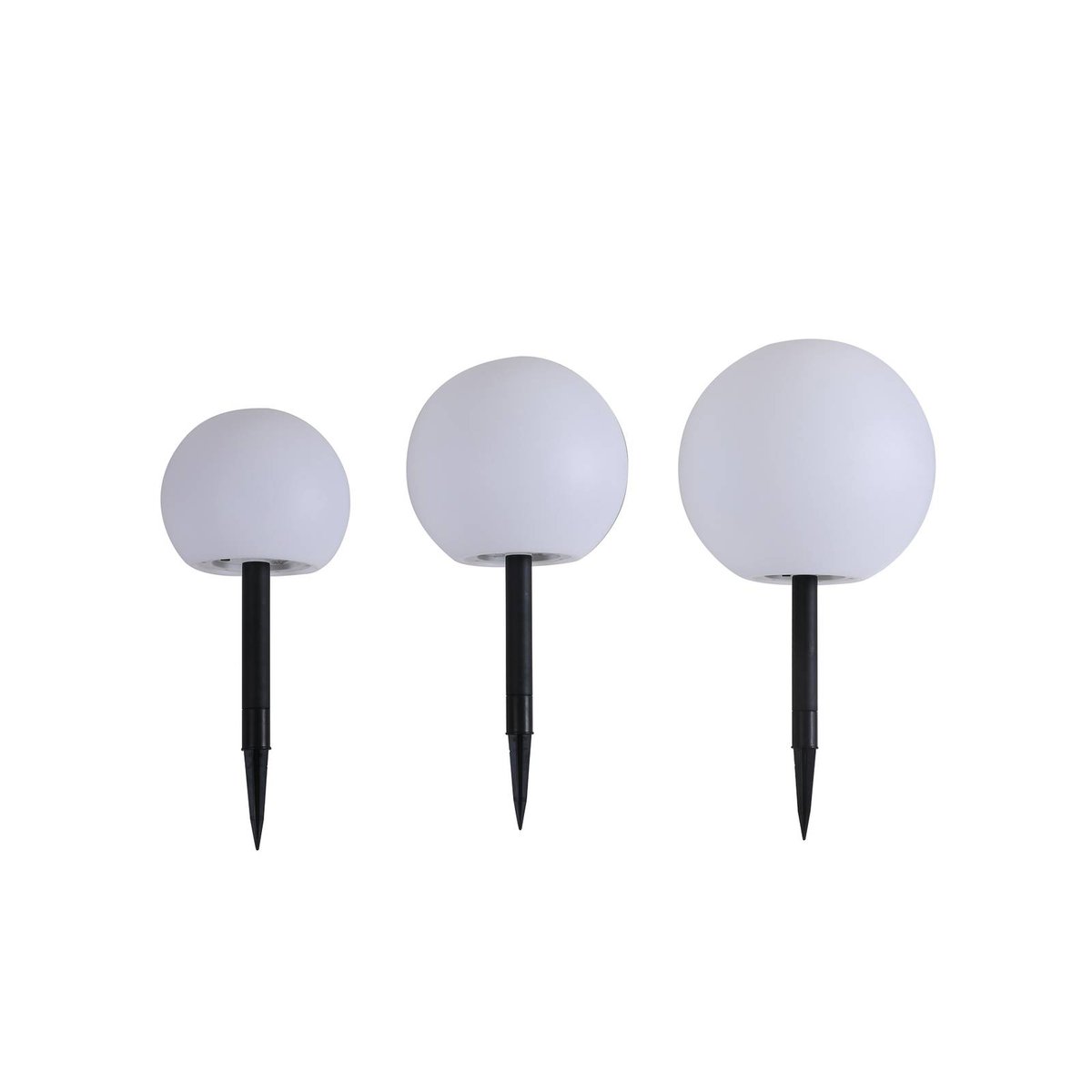Lampe solaire moderneLED, Lago blanc, LINDBY