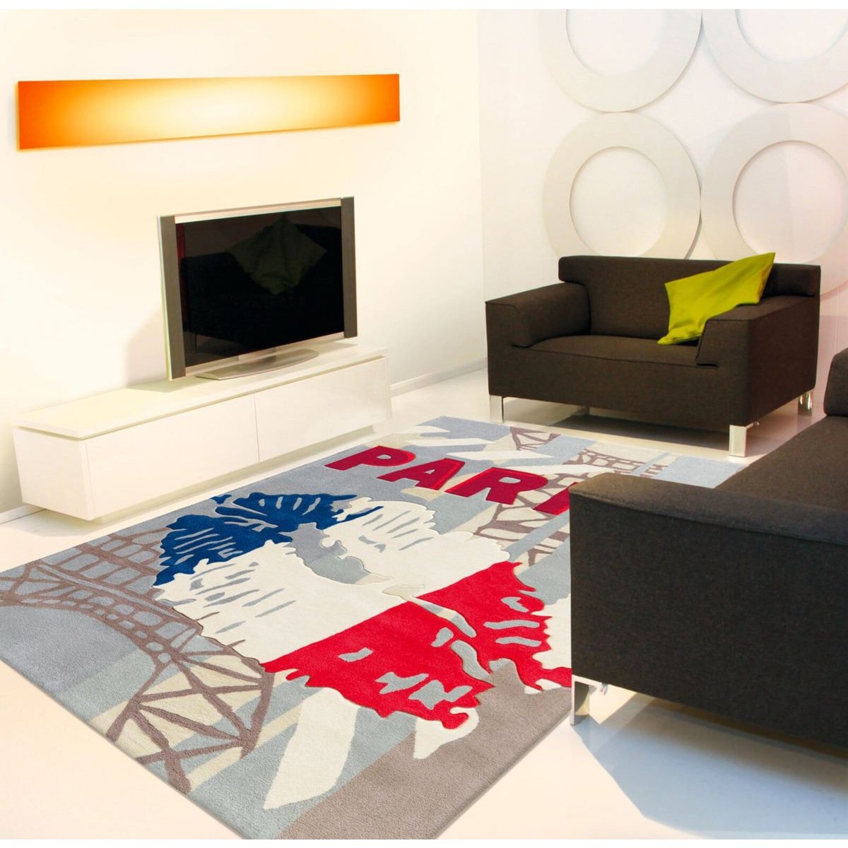 Tapis tissé rectangulaire, Joy multicolore, ARTE ESPINA