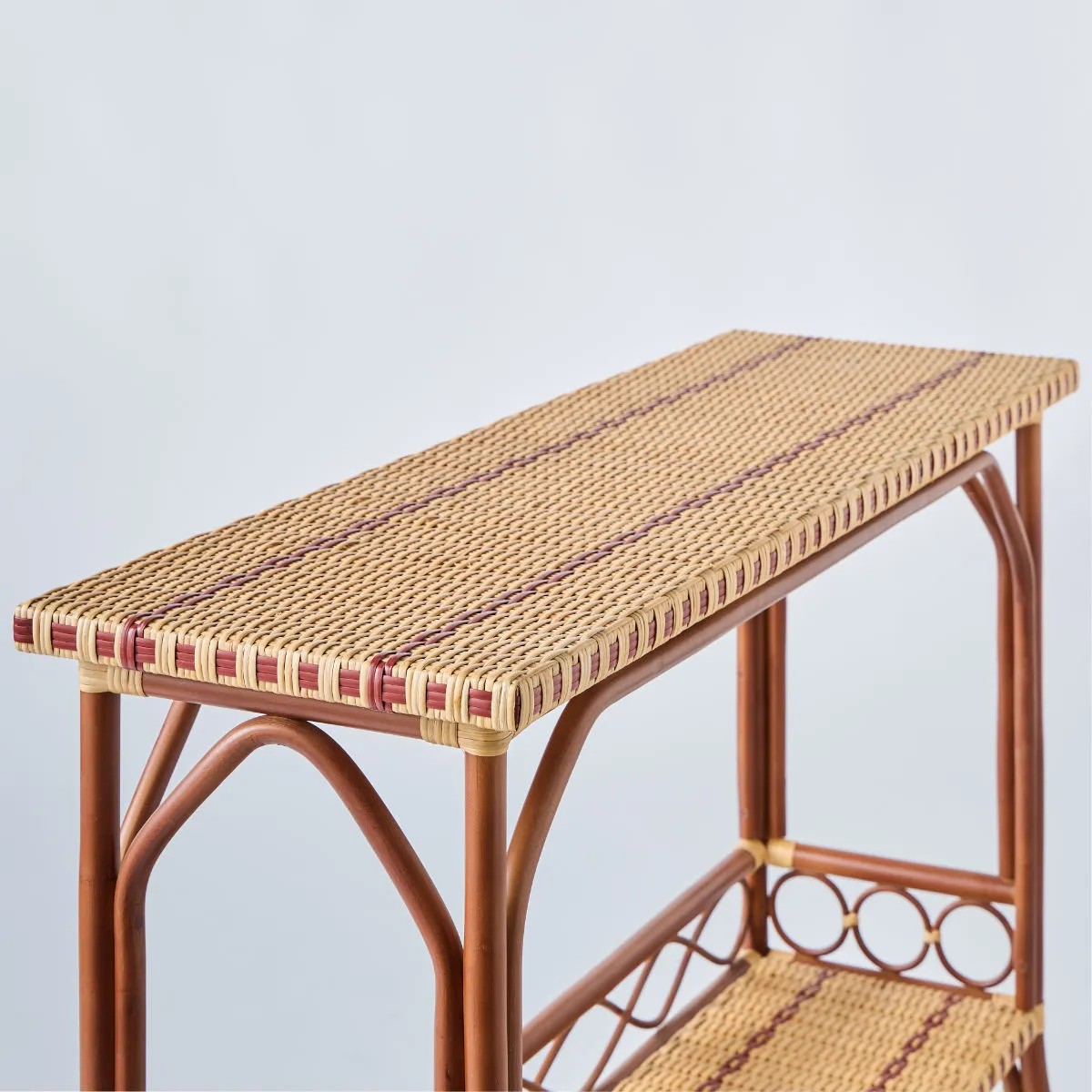 Console en rotin tressé BAGATELLE marron, KOK