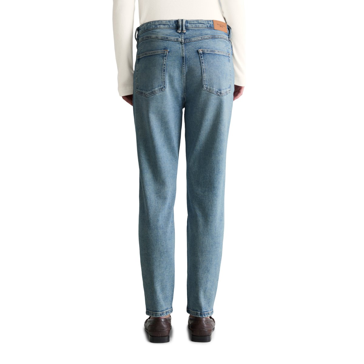 Jeans modèle Freja boyfriend en mélange de coton organique bleu clair, MARC O’POLO DENIM