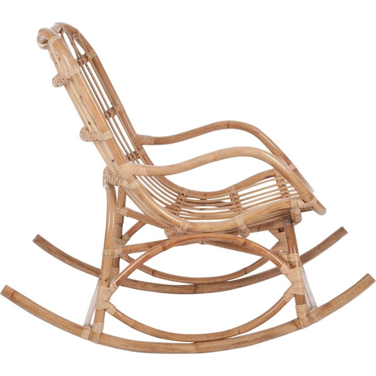 Fauteuil à bascule en rotin naturel, RECOLLECTION