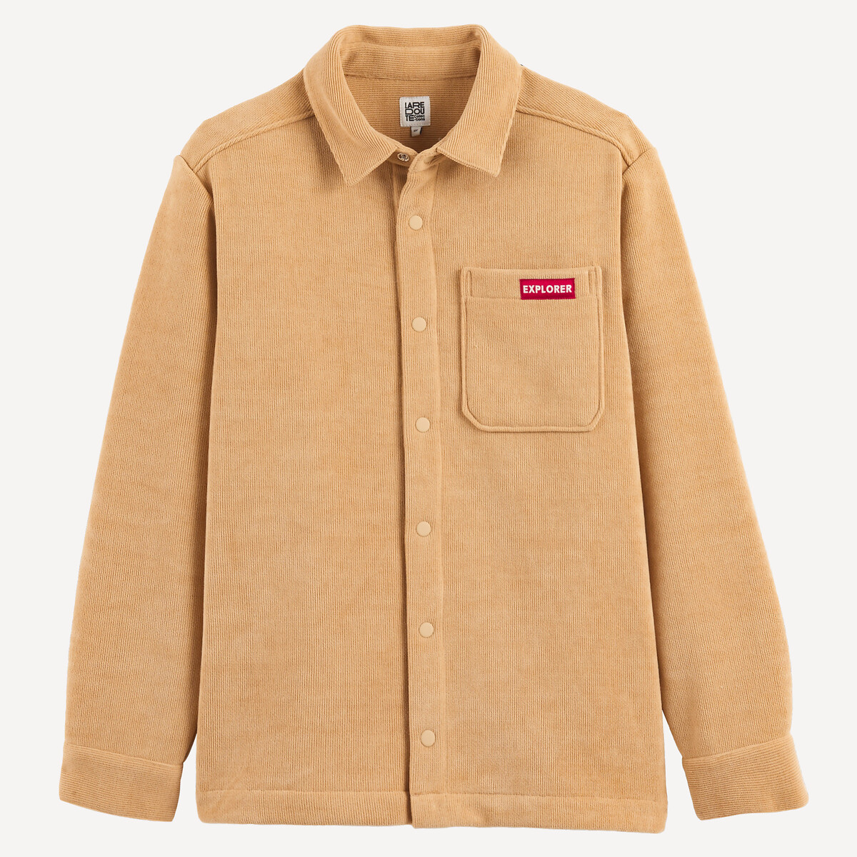 Chemise chaude, oversize, à manches longues beige, LA REDOUTE COLLECTIONS
