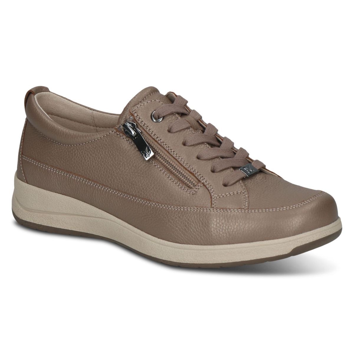 Derbie en cuir marron camel, CAPRICE