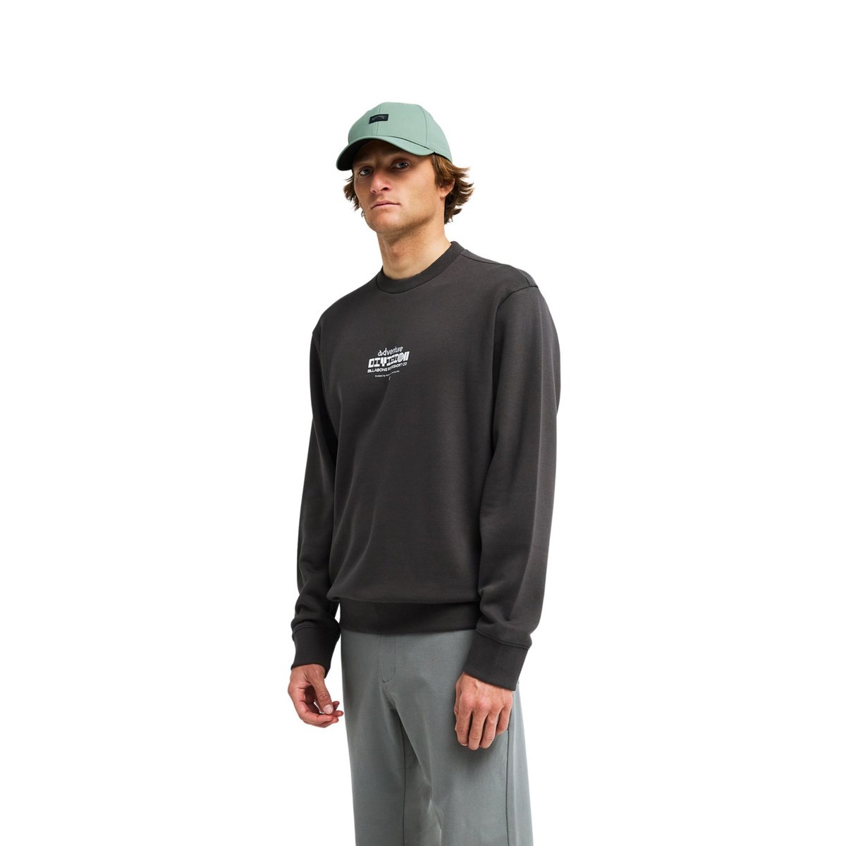 Sweat à capuche COMPASS noir washed black, BILLABONG