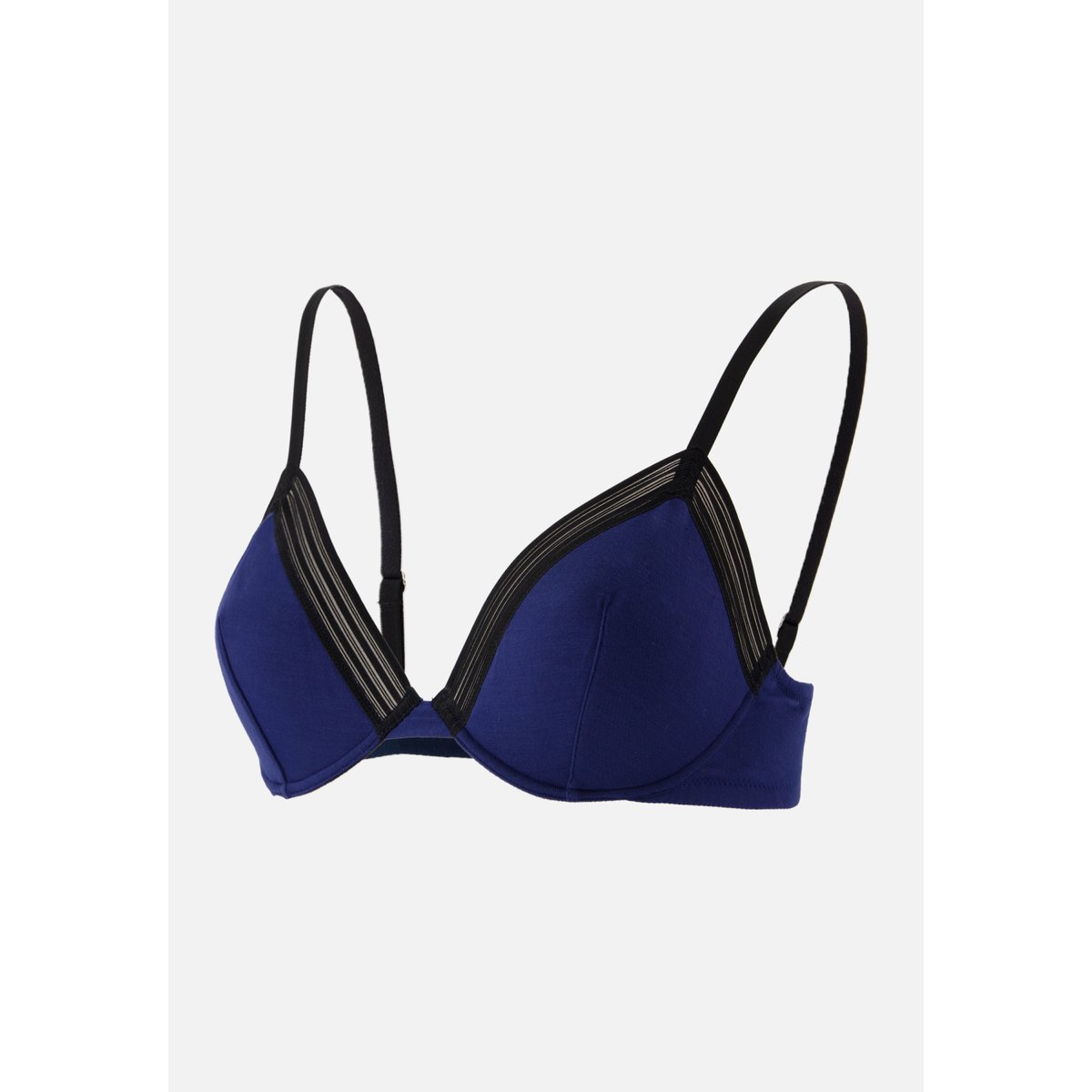 Soutien-gorge triangle armaturé en modal Melusine bleu, LE SLIP FRANCAIS