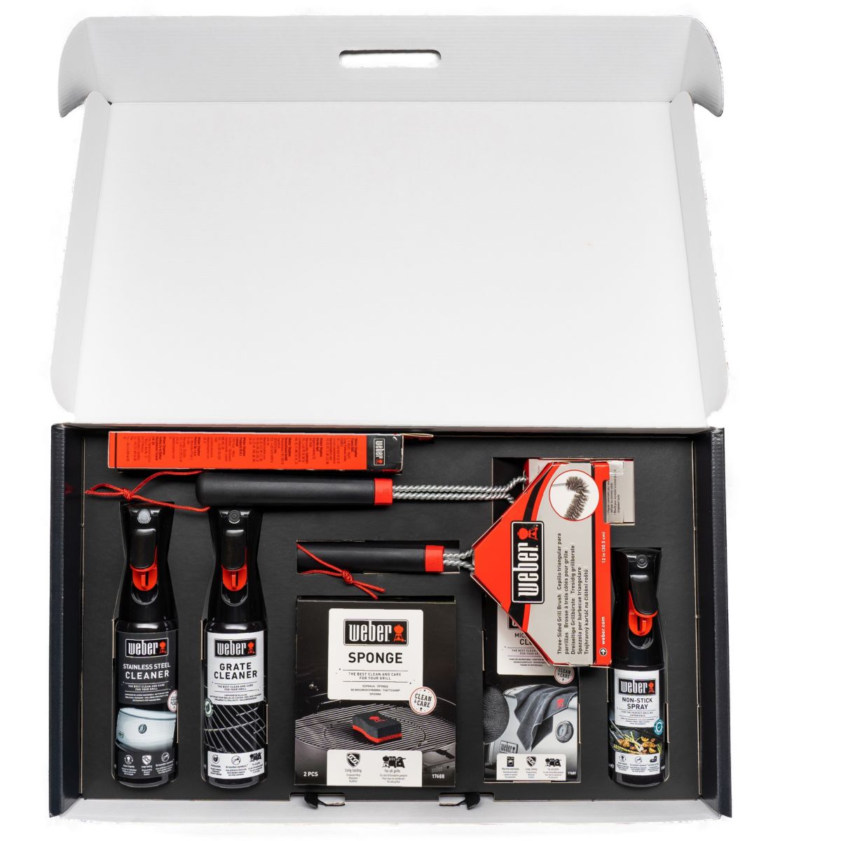 Nettoyant barbecue Kit de nettoyage bbq gaz inox couleur unique, WEBER