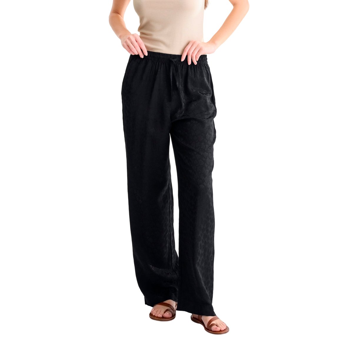 Bas pyjama pantalon long TALENA noir, LISCA