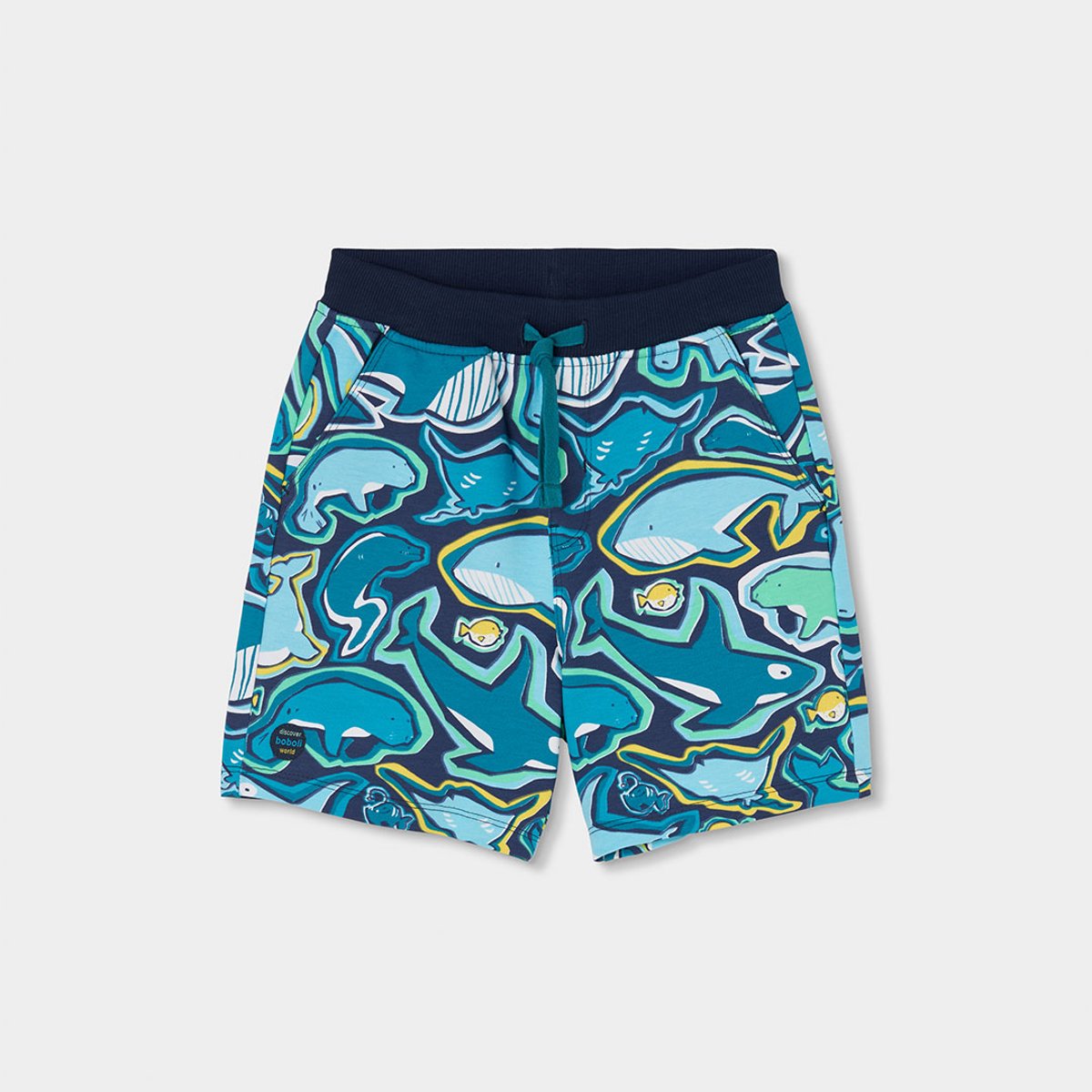Short garçon imprimés requin multicolore, BOBOLI