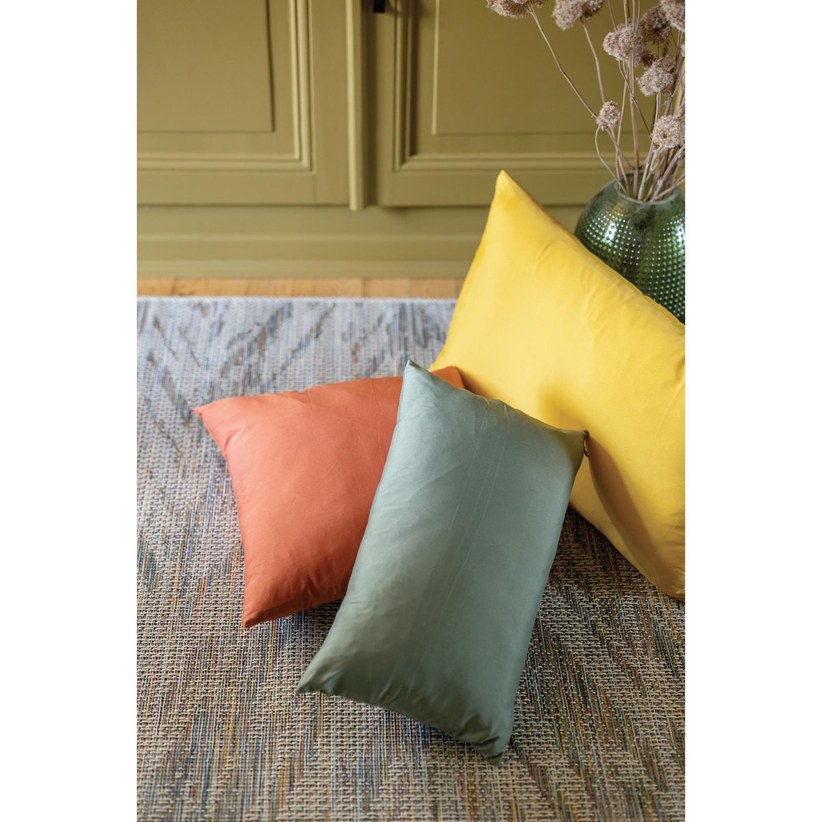 Coussin recyclé Gianni verveine, VIVARAISE