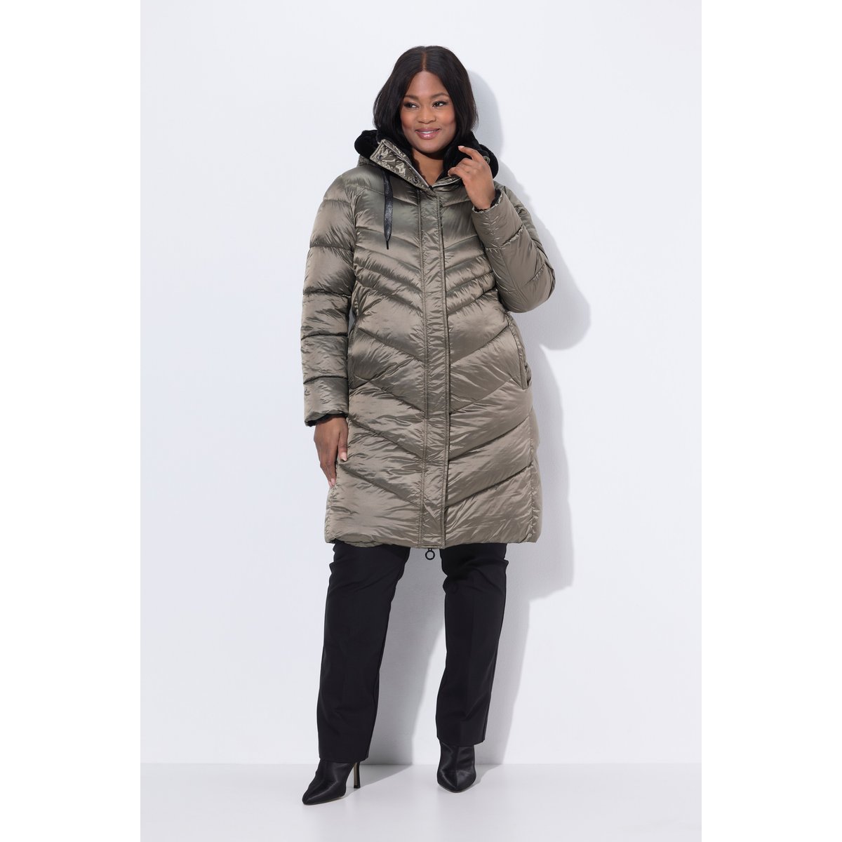 Manteau matelassé HYPAR, effet métallisé or, ULLA POPKEN