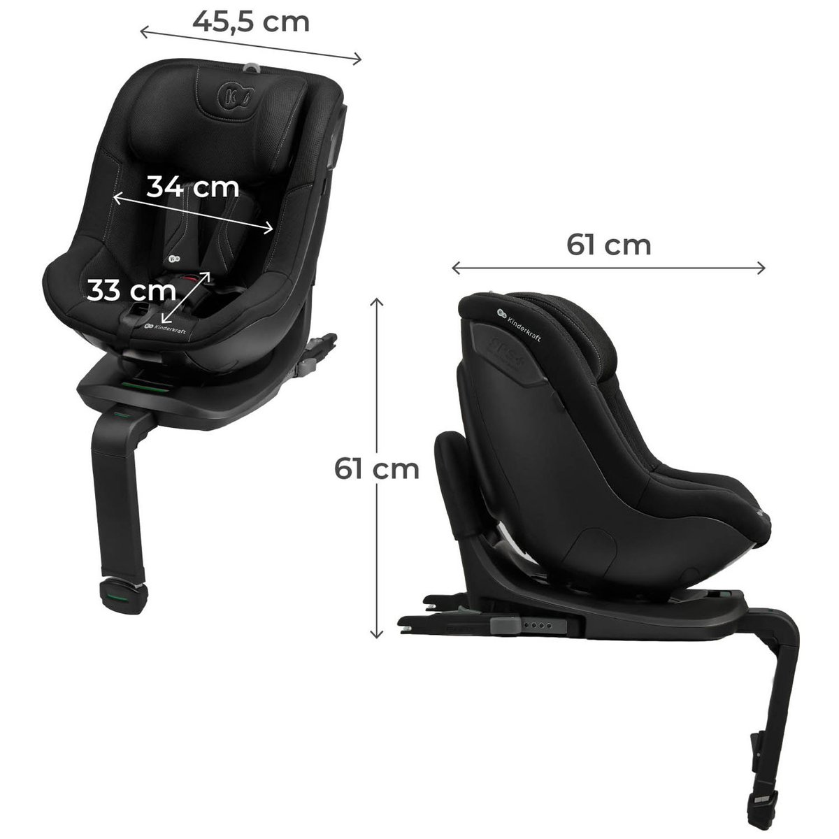 Siège auto I-Guard Pro i-Size noir, KINDERKRAFT
