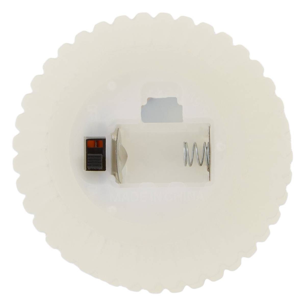 Bougie LED Fancy ronde H.9cm beige modèle a, ATMOSPHERA