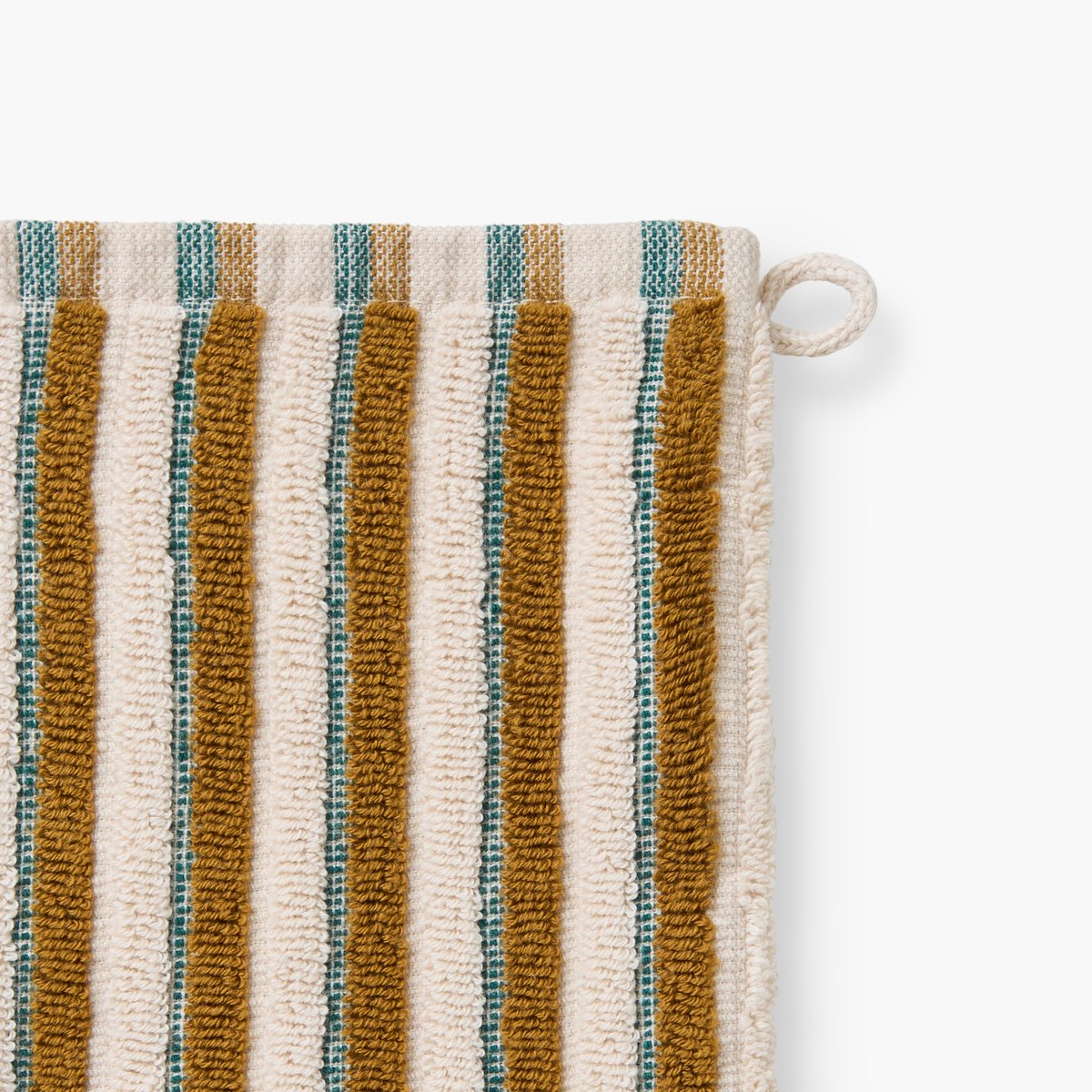 Gant de toilette COMBO bronze/emeraude, CARRE BLANC