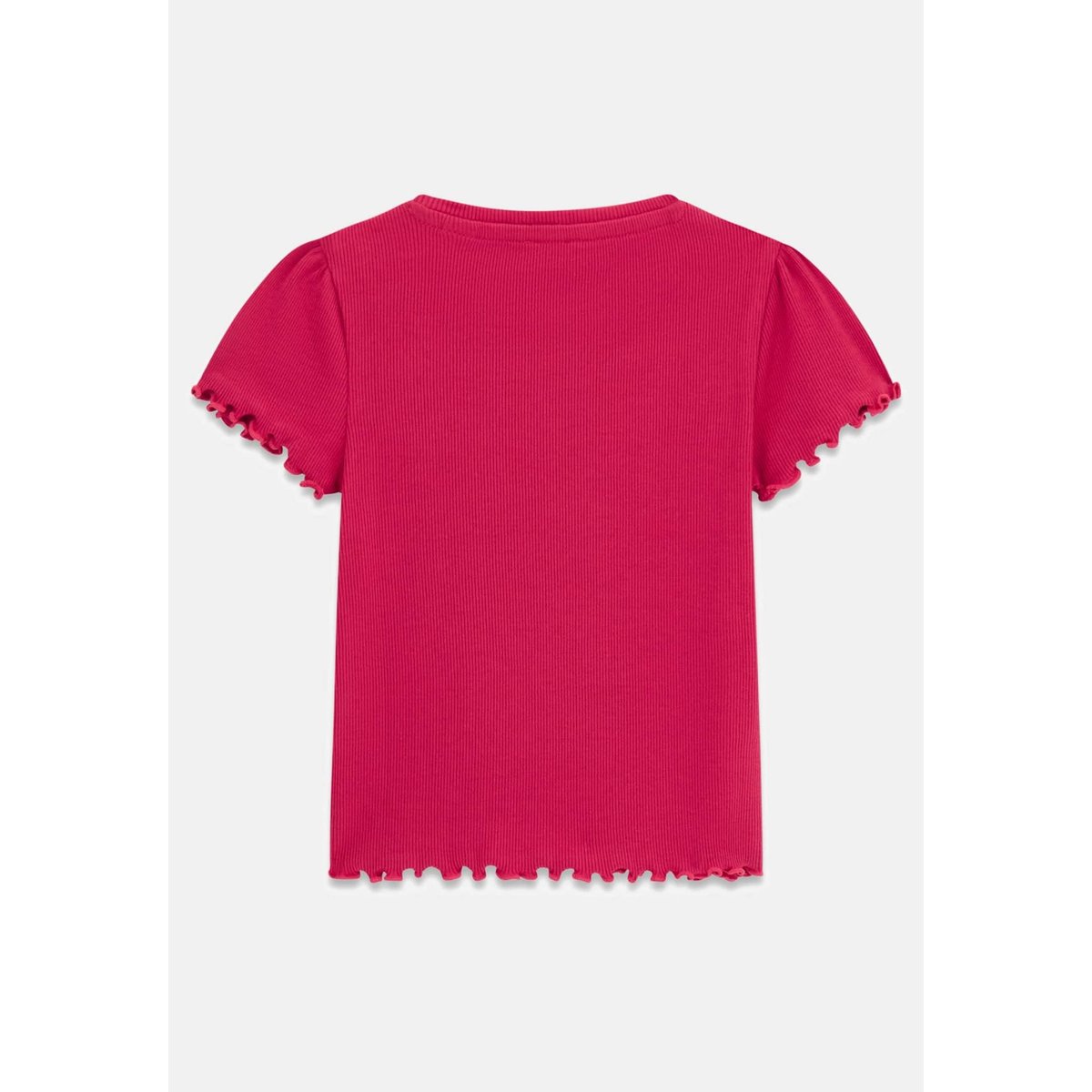 T-Shirt En Maille Côtelée fuchsia, GUESS KIDS