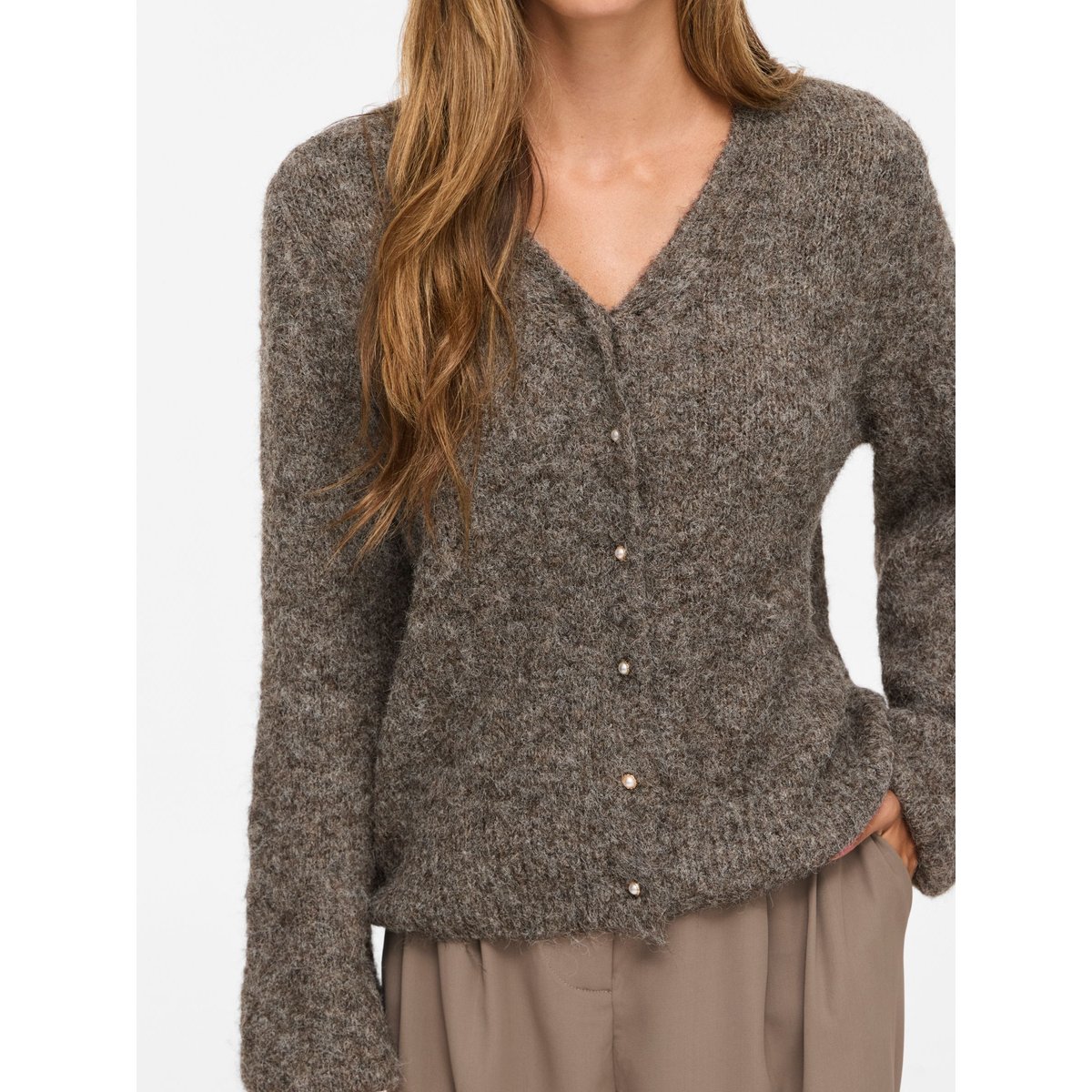 Cardigan En Maille gris - falcon1, VILA