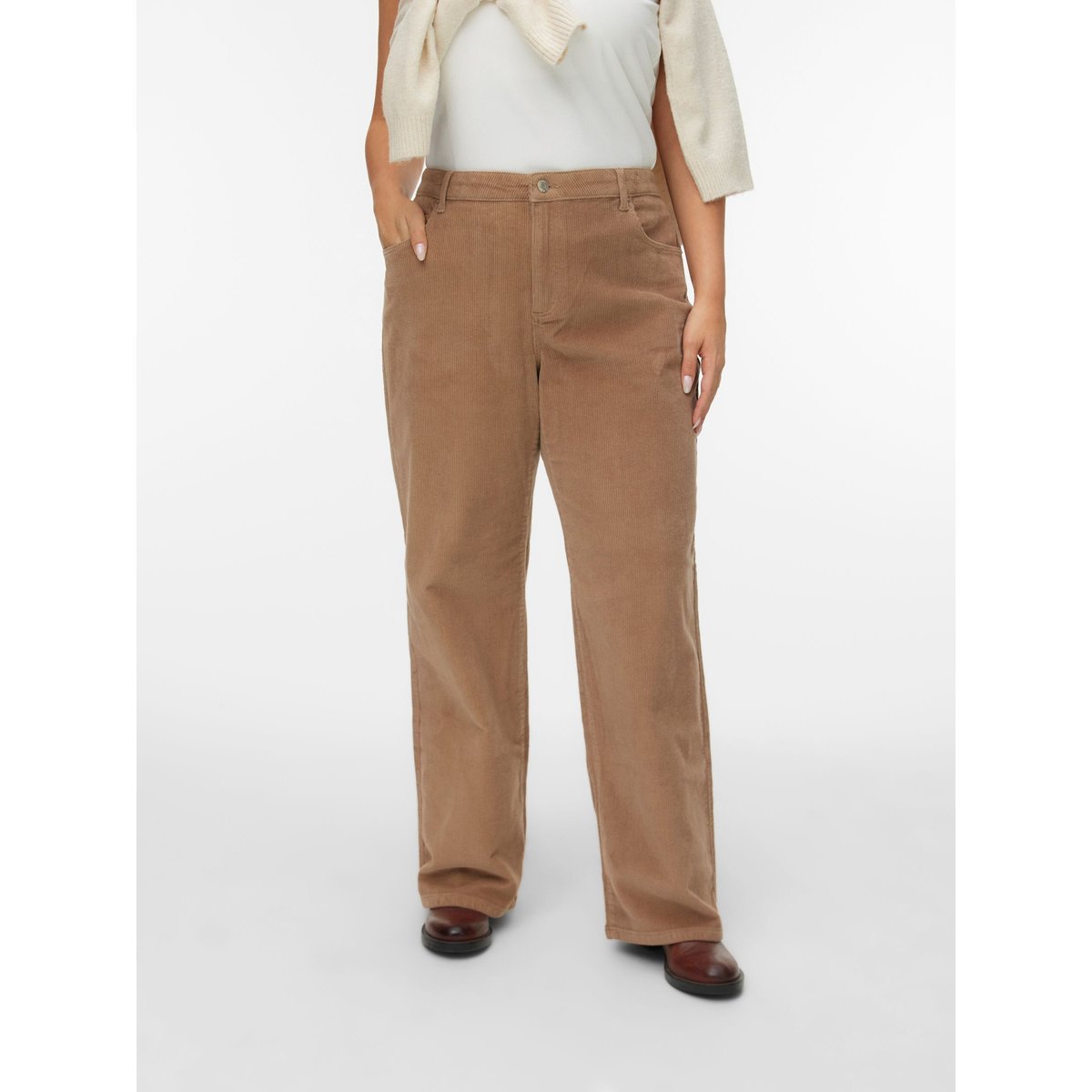 Pantalon À Jambe Large silver mink, VERO MODA