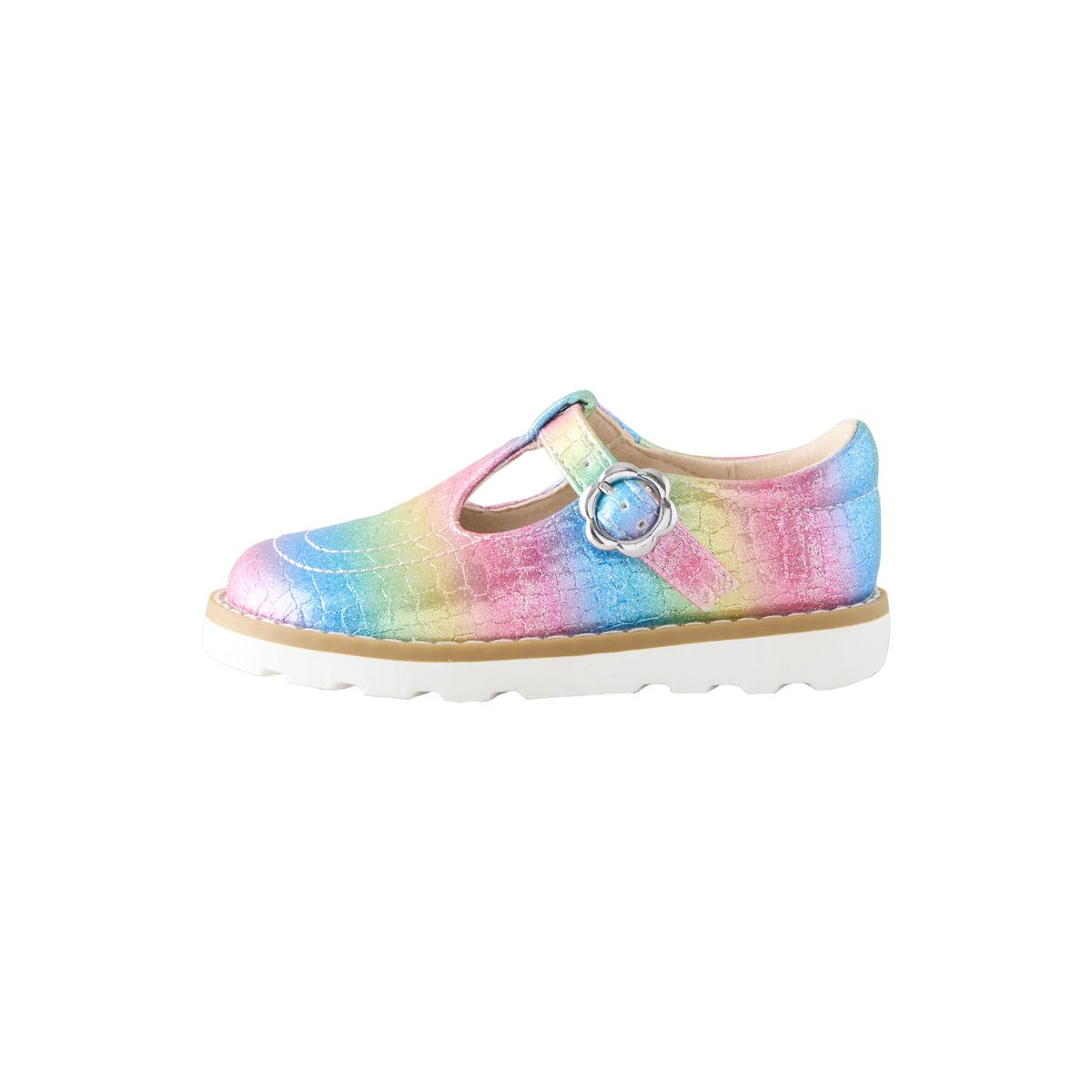 Chaussures t-bar scintillant multicolore arc-en-ciel, NEXT