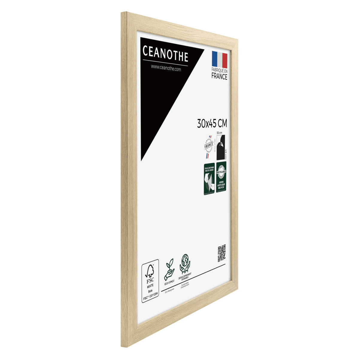 Cadre Photo Design En Bois Reconstitué Fsc ETERNEL brut, CEANOTHE