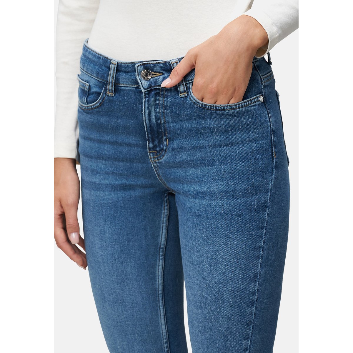 Jeans style orlando coupe droite 32 pouces blue used denim, ZERO