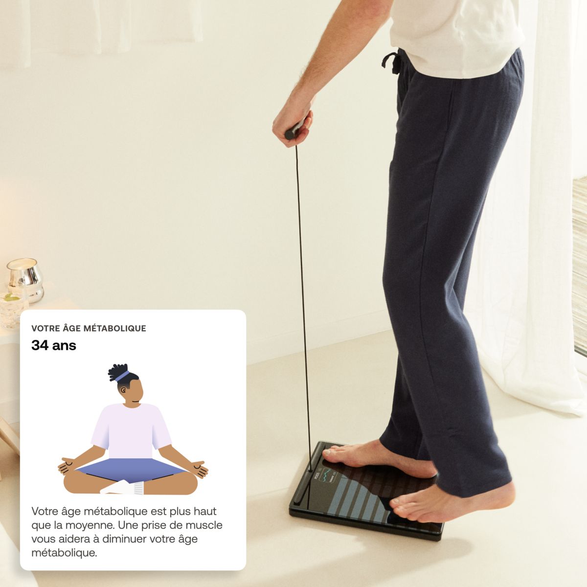 Pèse personne Body Scan noir, WITHINGS