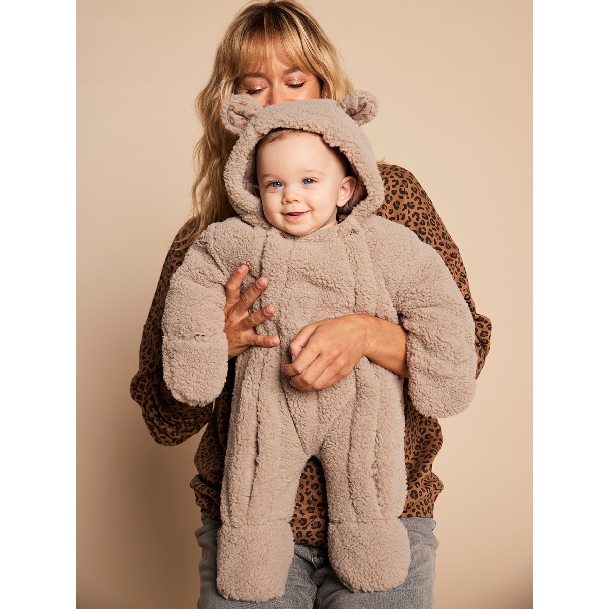 Combi-pilote mixte doublée léopard capsule famille taupe, ENVIE DE FRAISE