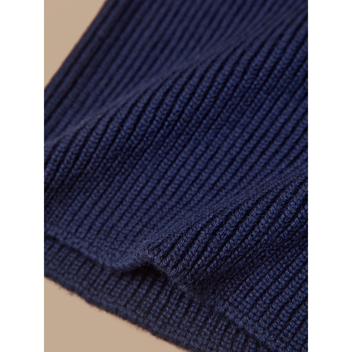 Snood laine mérinos Enfant - Cyrillus X les 3 Tricoteurs marine, CYRILLUS