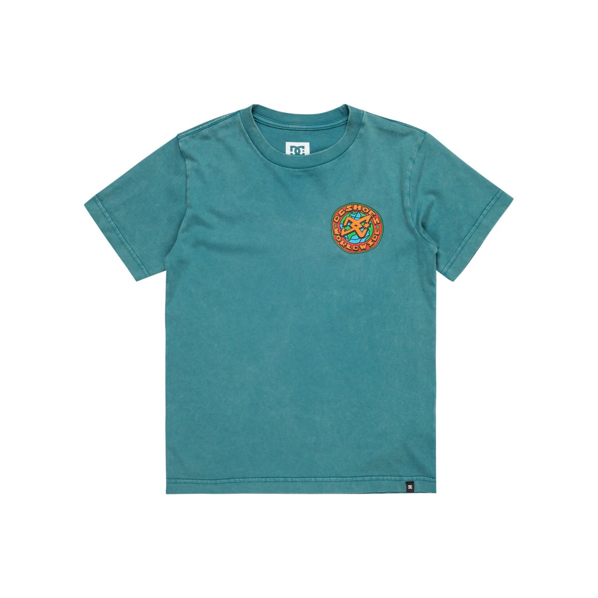 T-shirt à manches courtes SPINNER. bleu deep teal acid wash, DC SHOES