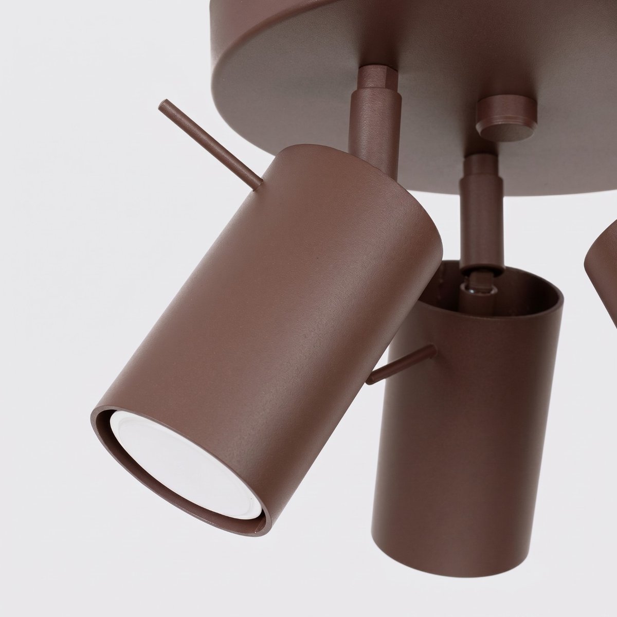 Plafonnier Acier Marron GU10 3 RING marron, EDEN