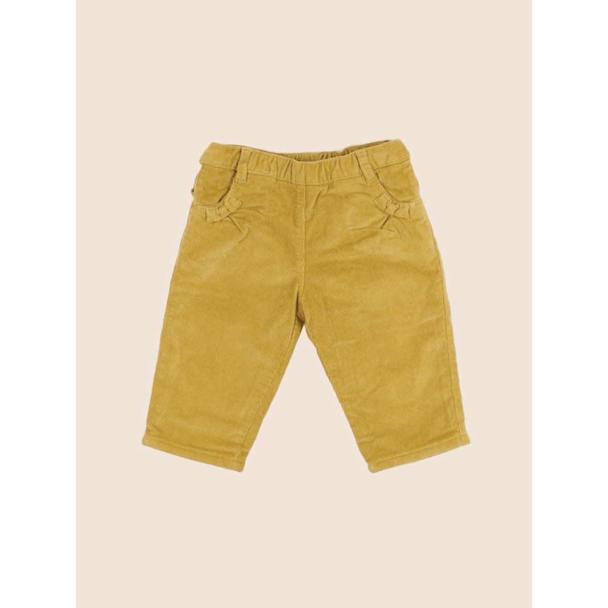 Pantalon doublé - Très bon état jaune, PETIT BATEAU