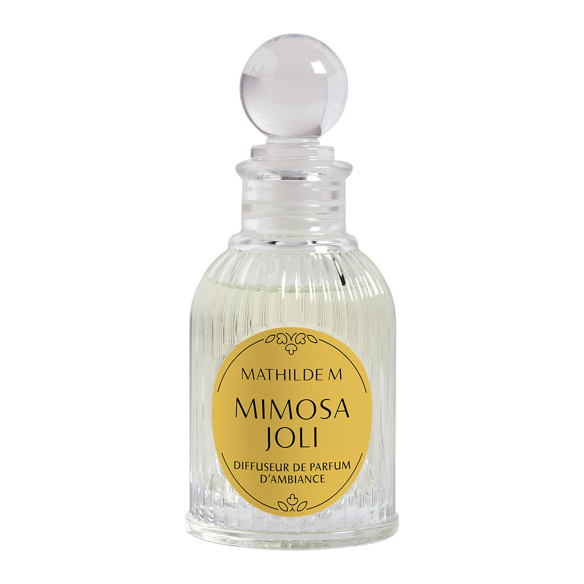 Diffuseur parfum d'ambiance 90 ml - Mimosa transparent, MATHILDE M
