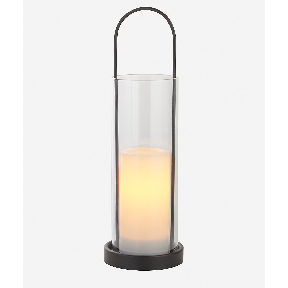 Archway Outdoor Solar Glass Lantern black, SO'HOME