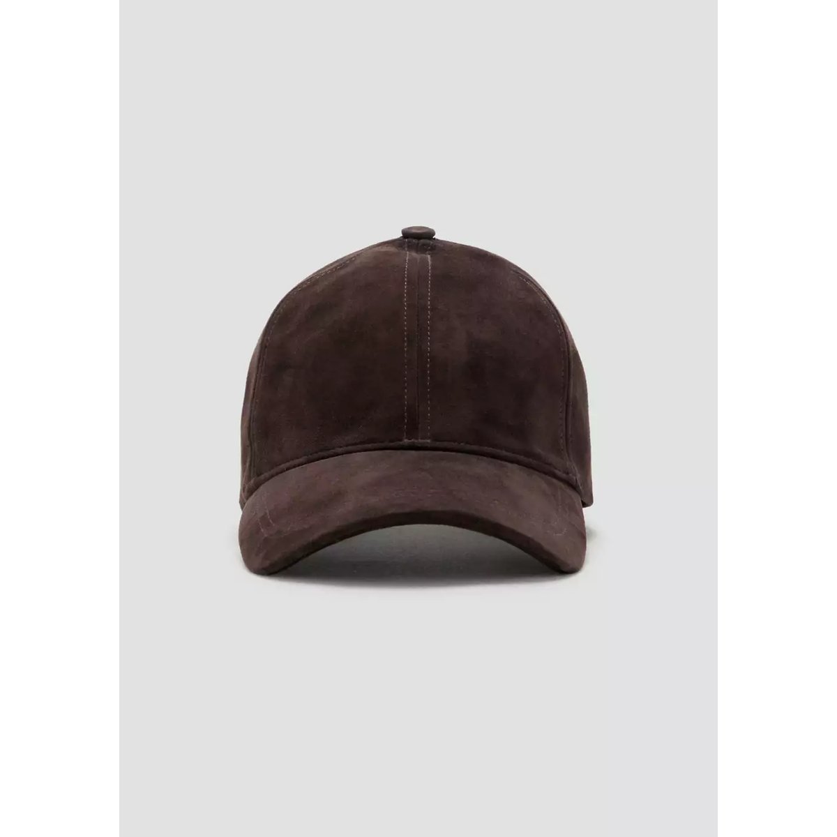 Casquette 100 % cuir marron, MANGO MAN