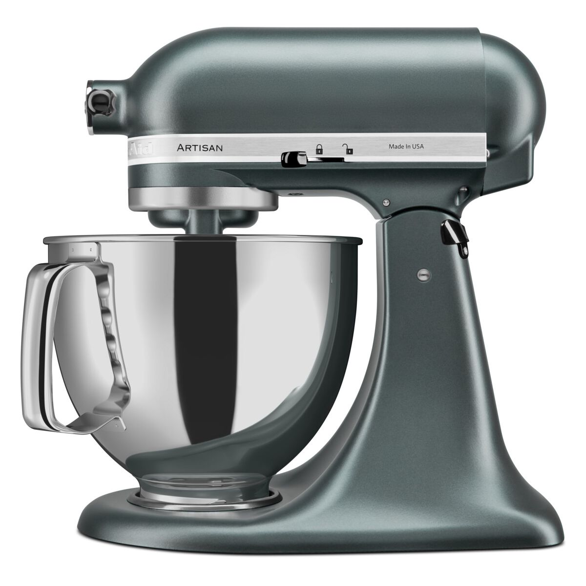 Robot pâtissier 5KSM175PSEJP genévrier, 4,8 L, bol avec poignée + bol 3 L, batteur souple et couvercle couleur unique, KITCHENAID