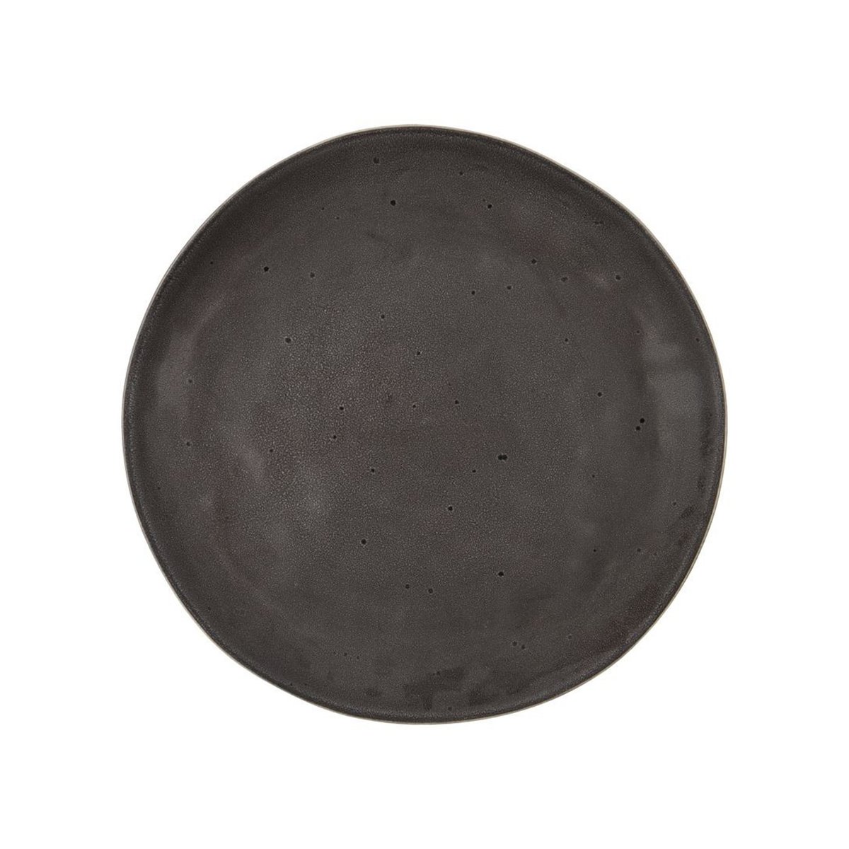Assiette Rustic Diam 28 cm gris foncé, HOUSE DOCTOR