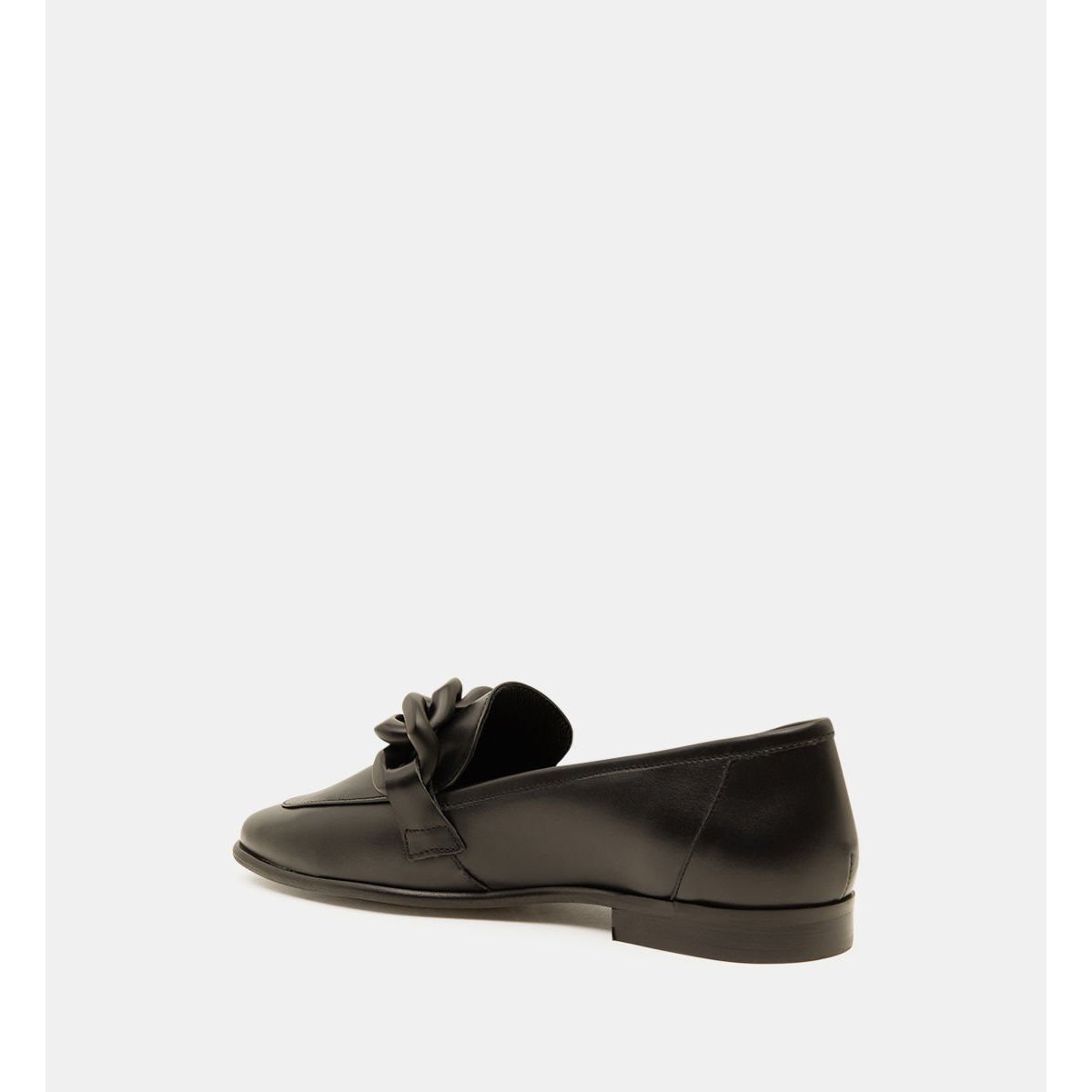 Mocassins Pakita Chaîne En Cuir noir, GALERIES LAFAYETTE