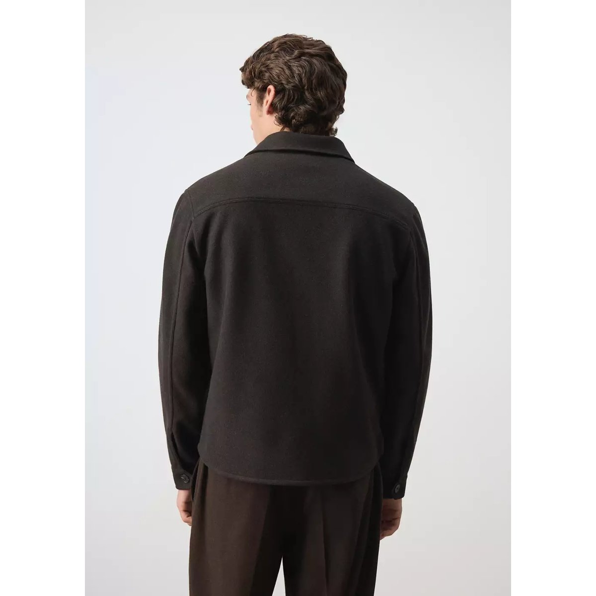 Surchemise flanelle regular-fit café, MANGO MAN