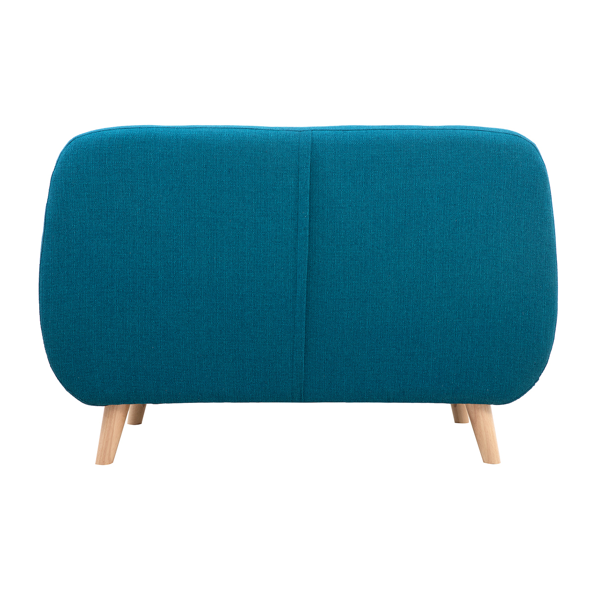 Canapé scandinave déhoussable 2 places YNOK bleu canard, MILIBOO