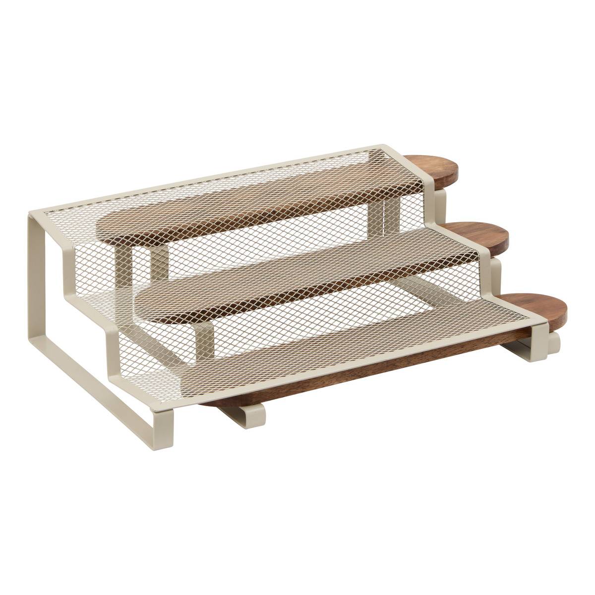 Support à épices rectangulaire extensible 3 niveaux TELMA beige, 5FIVE SIMPLY SMART