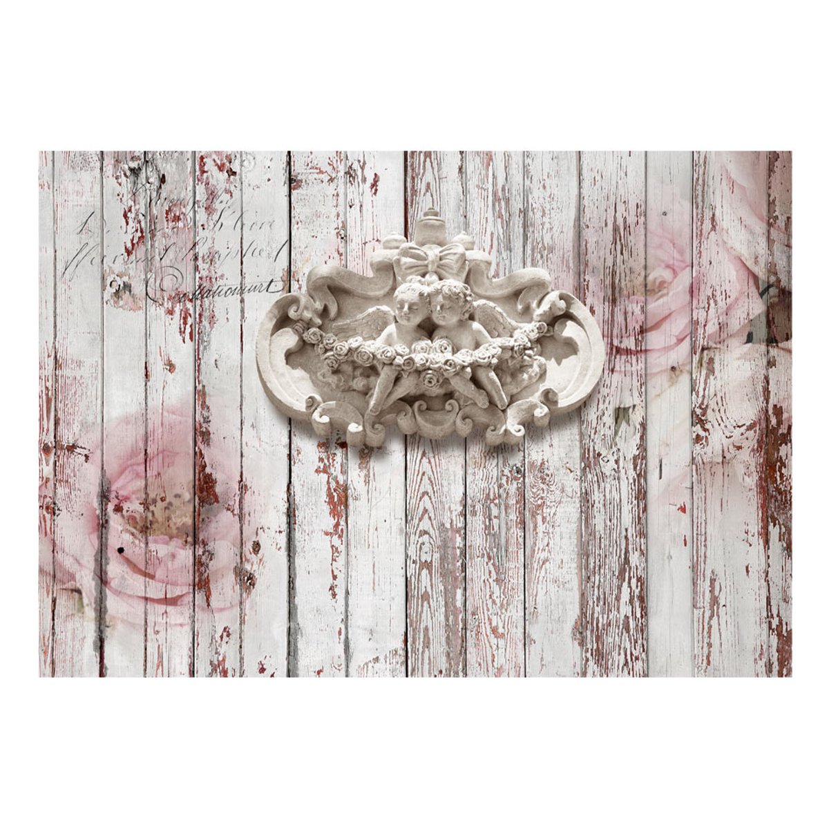 Papier peint intissé panoramique Vintage et Retro Heavenly Doors rose, EDEN