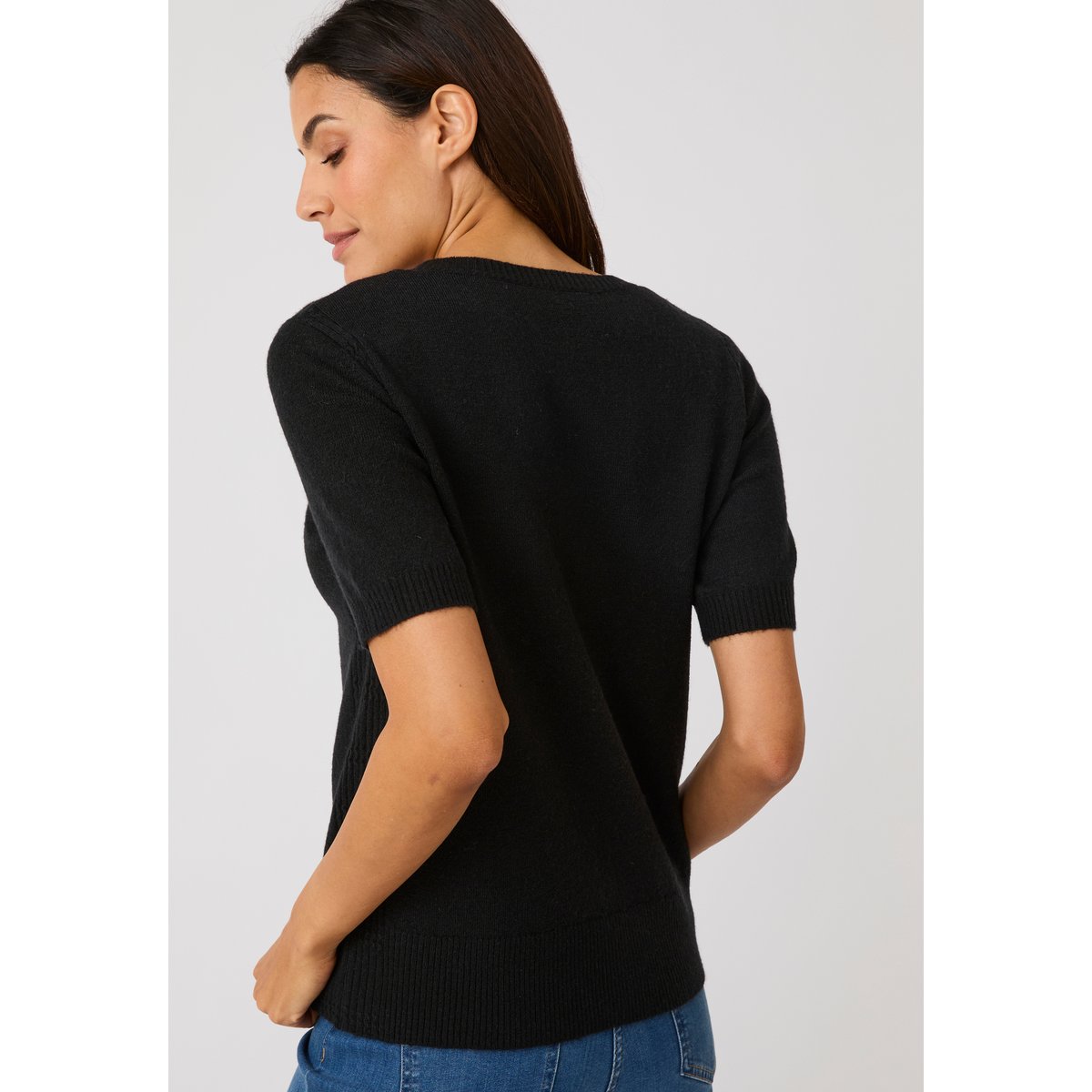 Pull fine maille Thermolactyl noir, DAMART