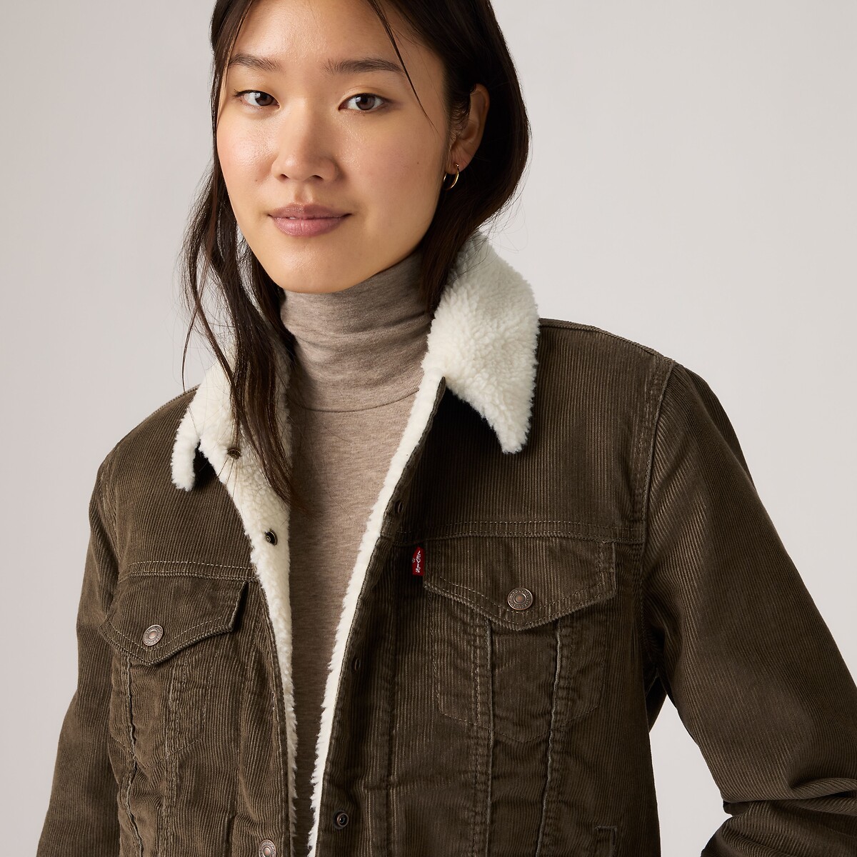 Giacca in velluto Original Sherpa Trucker marrone, LEVI'S