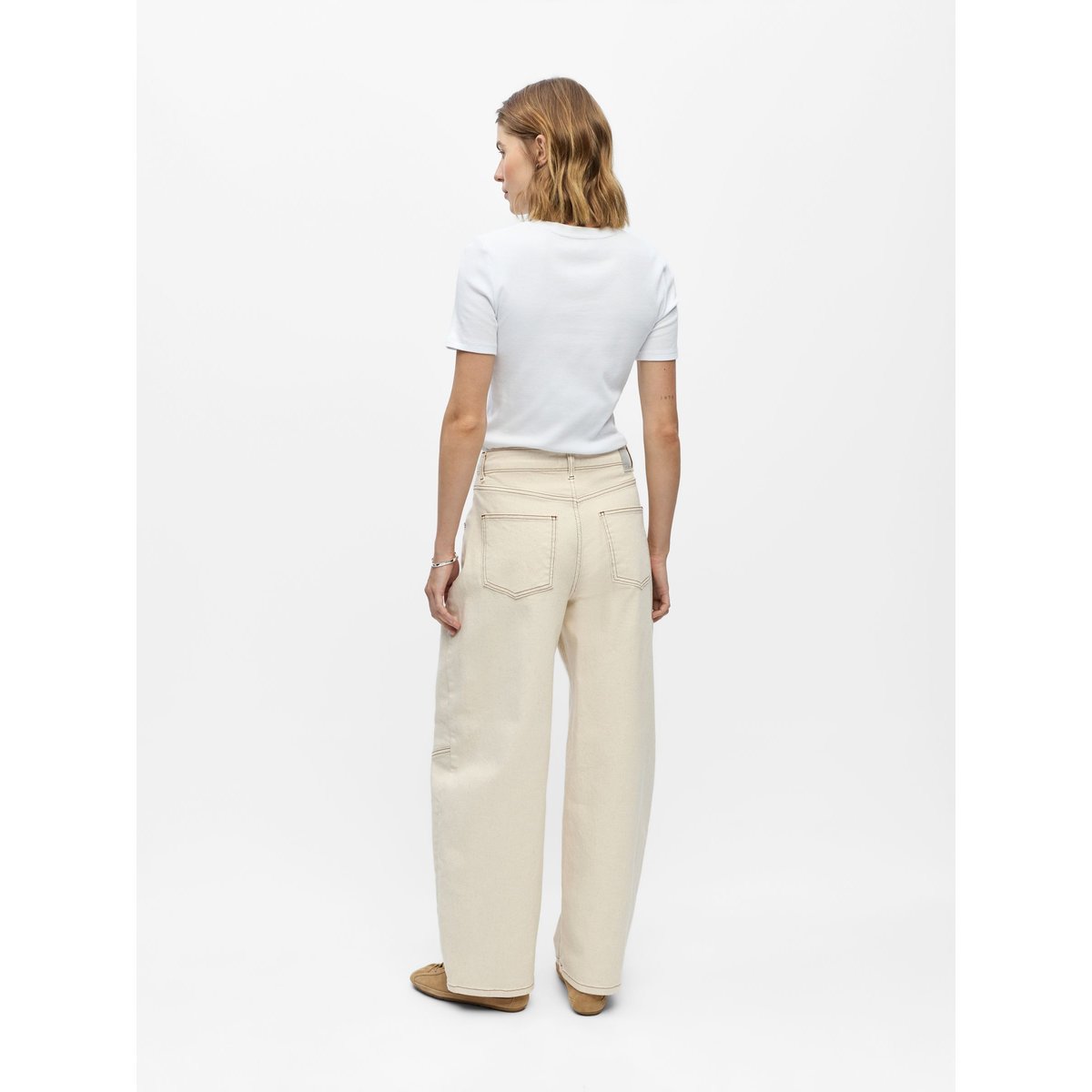 Jean blanc - beige denim1, OBJECT