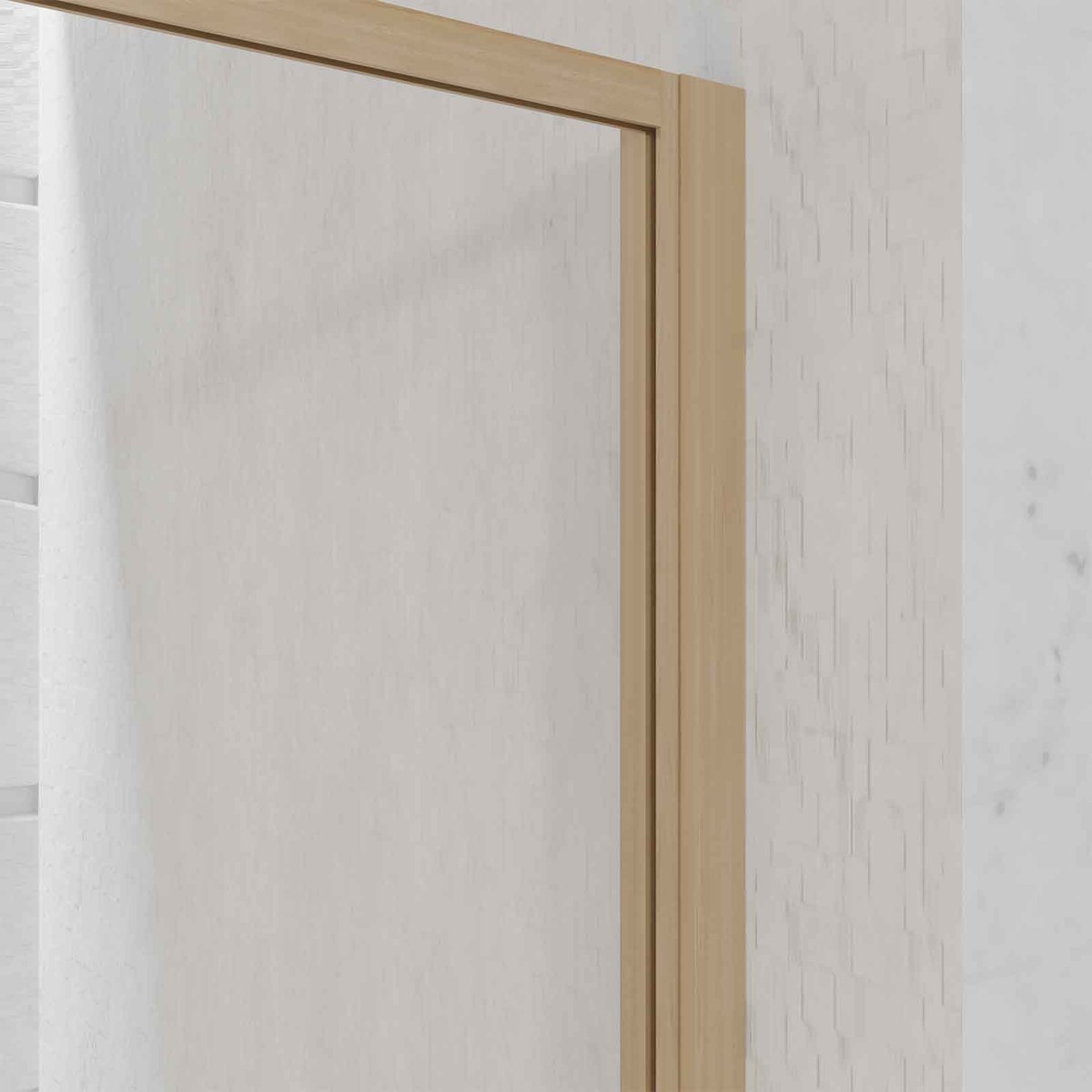 Paroi de douche en verre trempé - Effet bois naturel, HOME MAISON