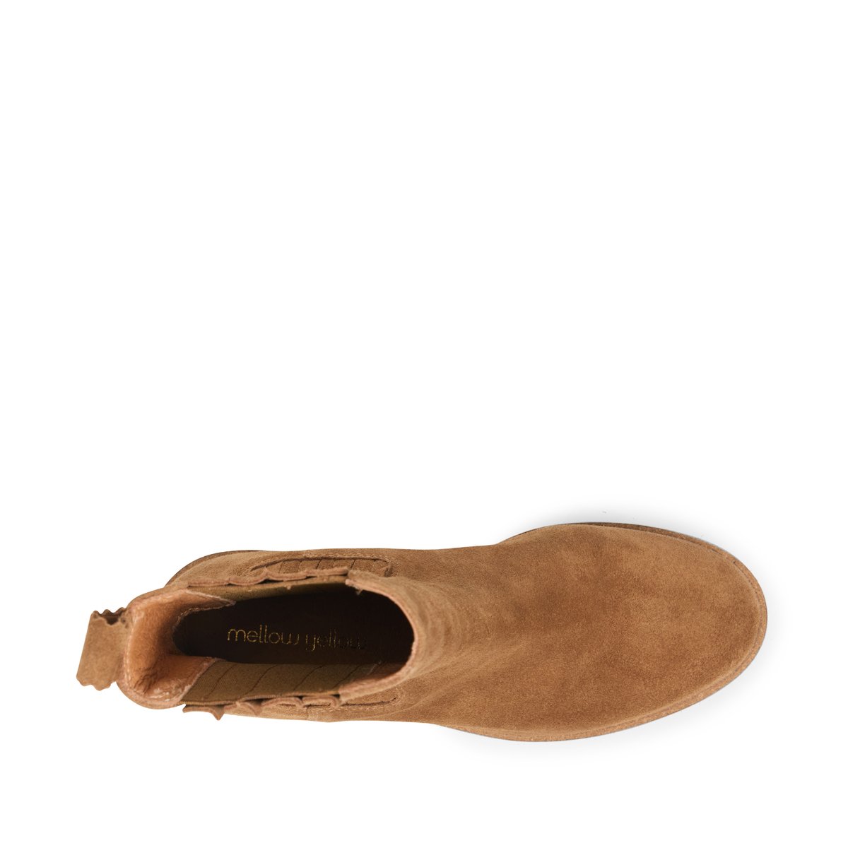 Boots À Talon en cuir HADES beige, MELLOW YELLOW
