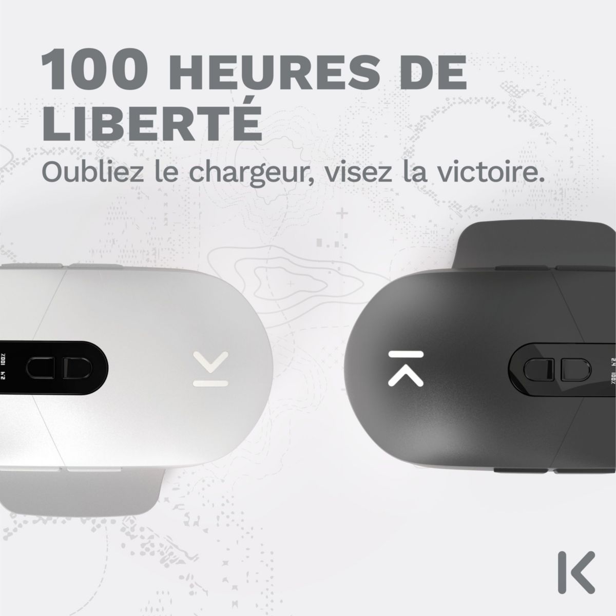 Souris Gamer Sans Fil Ambi One blanche Progress couleur unique, SKILLKORP