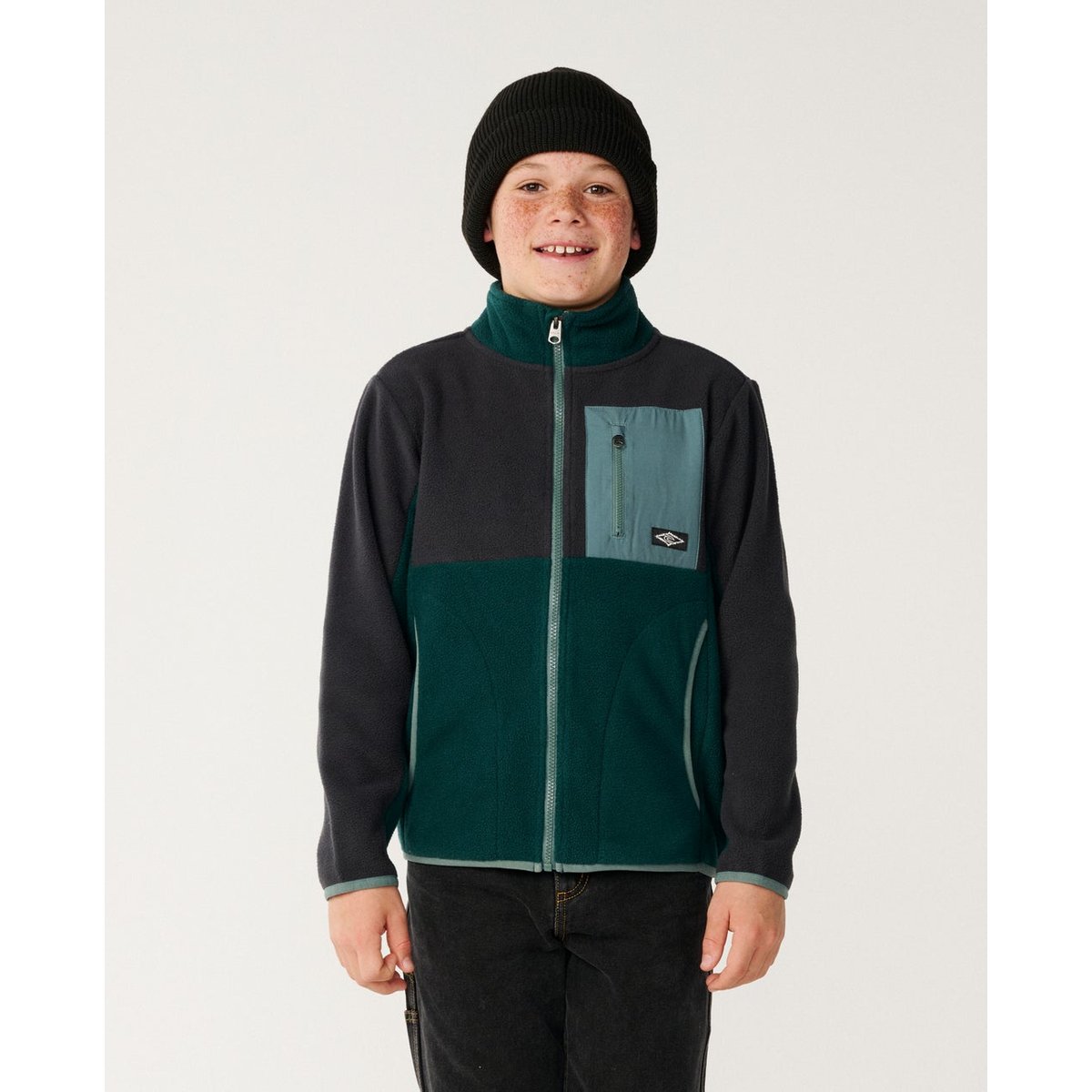 Sweat RAW ENERGY BLOCK FLEECE - BOY blue green, RIP CURL