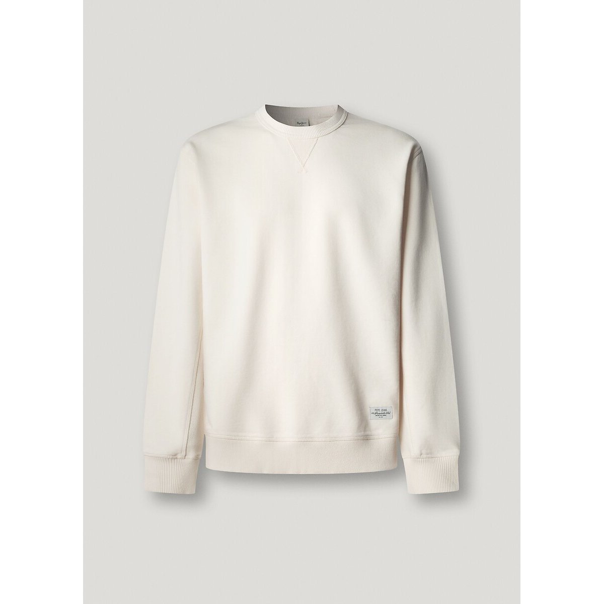 Sweat col rond ivoire, PEPE JEANS