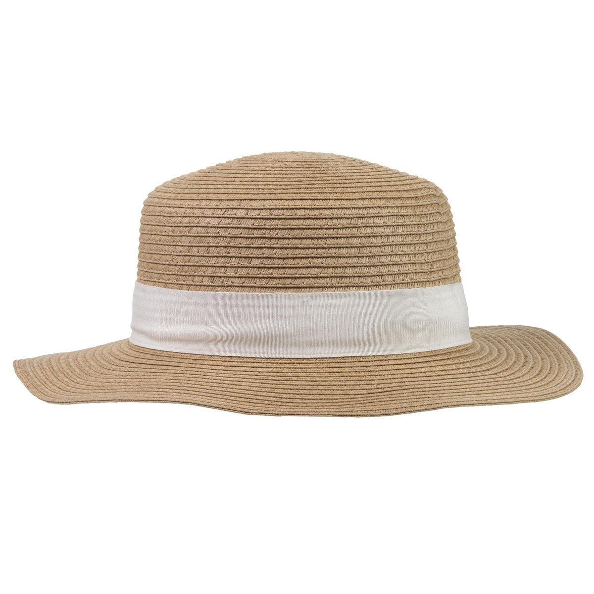 Chapeau 100% papier de paille claire, ajustable à l'intérieur 52 à 58 cm beige crème, ISOTONER